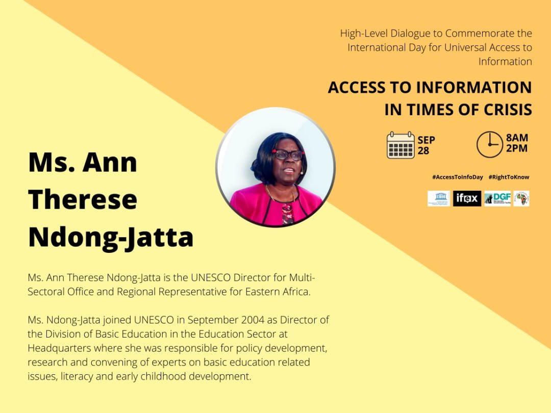 UNESCO reaffirms the importance of upholding the right to access information, in particular amid the COVID-19 outbreak.