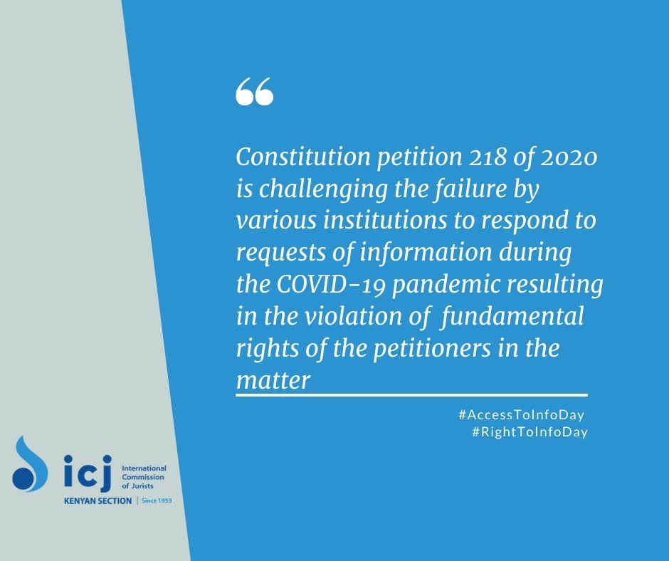 ICJ Kenya monitors provision of information by state agencies in dealing with the COVID-19 Pandemic