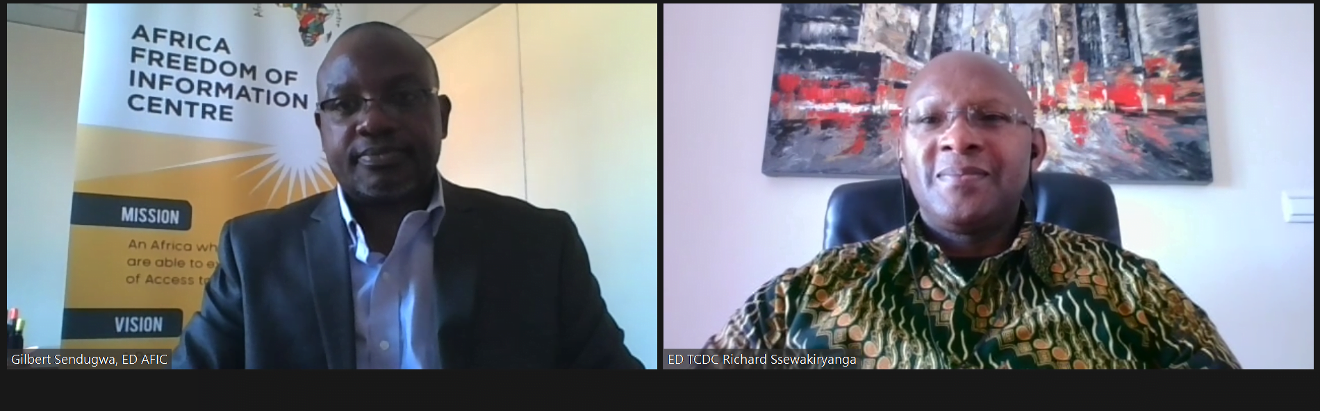Africa Freedom of Information Centre (AFIC) and MS Training Centre for Development Cooperation (MS TCDC), officially collaborate to promote citizens’ right of Access to Information, Open Governance and Accountability in Africa.