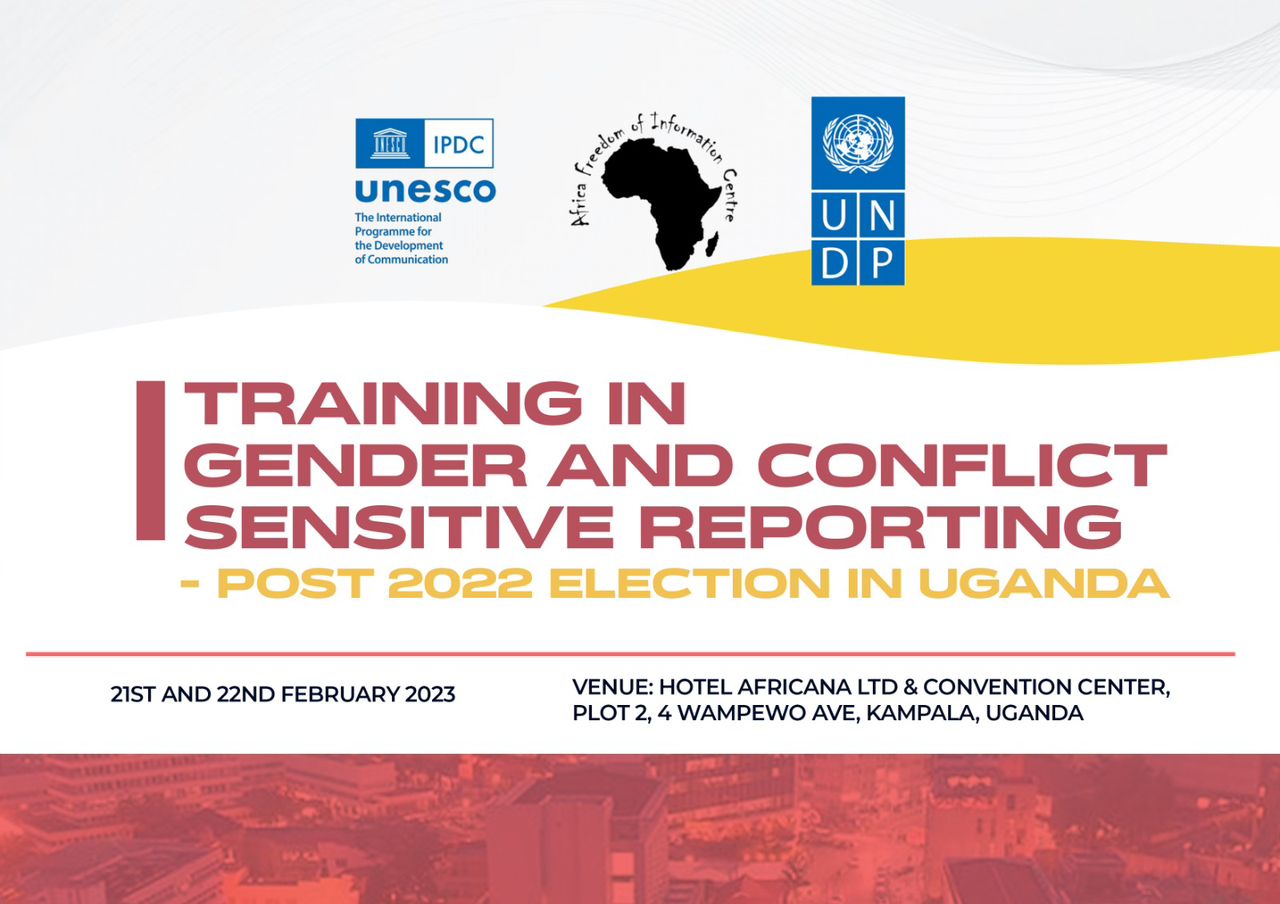 Training on Gender and Conflict Sensitize Reporting post-2022 Elections in Uganda